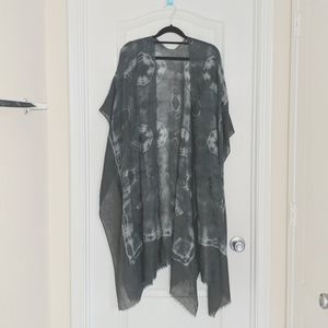 Light grey tie dye kimono (m/l)